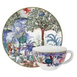 Gien Le Jardin Du Palais Theekop Koffiekop met schotel - set van 2