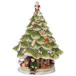 Villeroy & Boch Christmas Christmas Toys Memory Kerstboom groot 30 cm met kinderen - met speeldoos