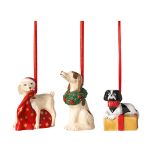 Villeroy & Boch Christmas Nostalgic Ornaments honden 3 stuks