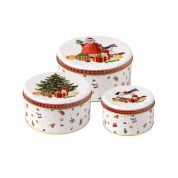 Villeroy & Boch Christmas Christmas Accessoires Set van 3 koektrommels - Wit 