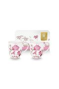 Pip Studio Jolie Flowers Beker Klein 145 ml Pink - set van 2 