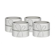 Wedgwood Vera Wang Love Knots Servetring Silver ( Set van 4 )